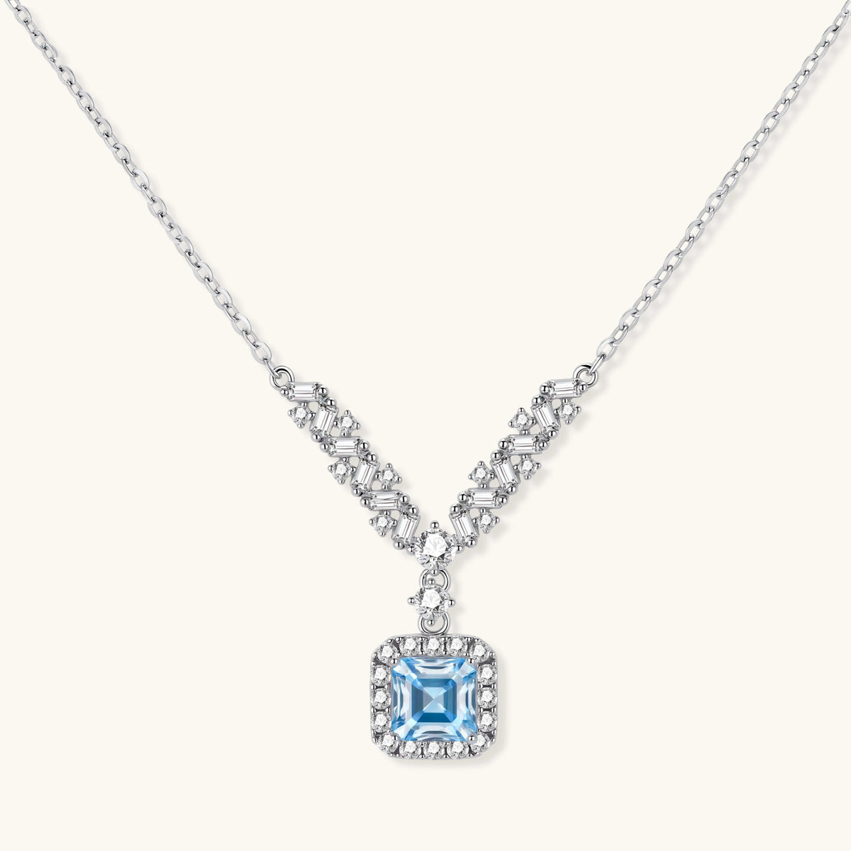 Celestial Arc Moissanite Necklace by AlbaLuxe AlbaLuxe