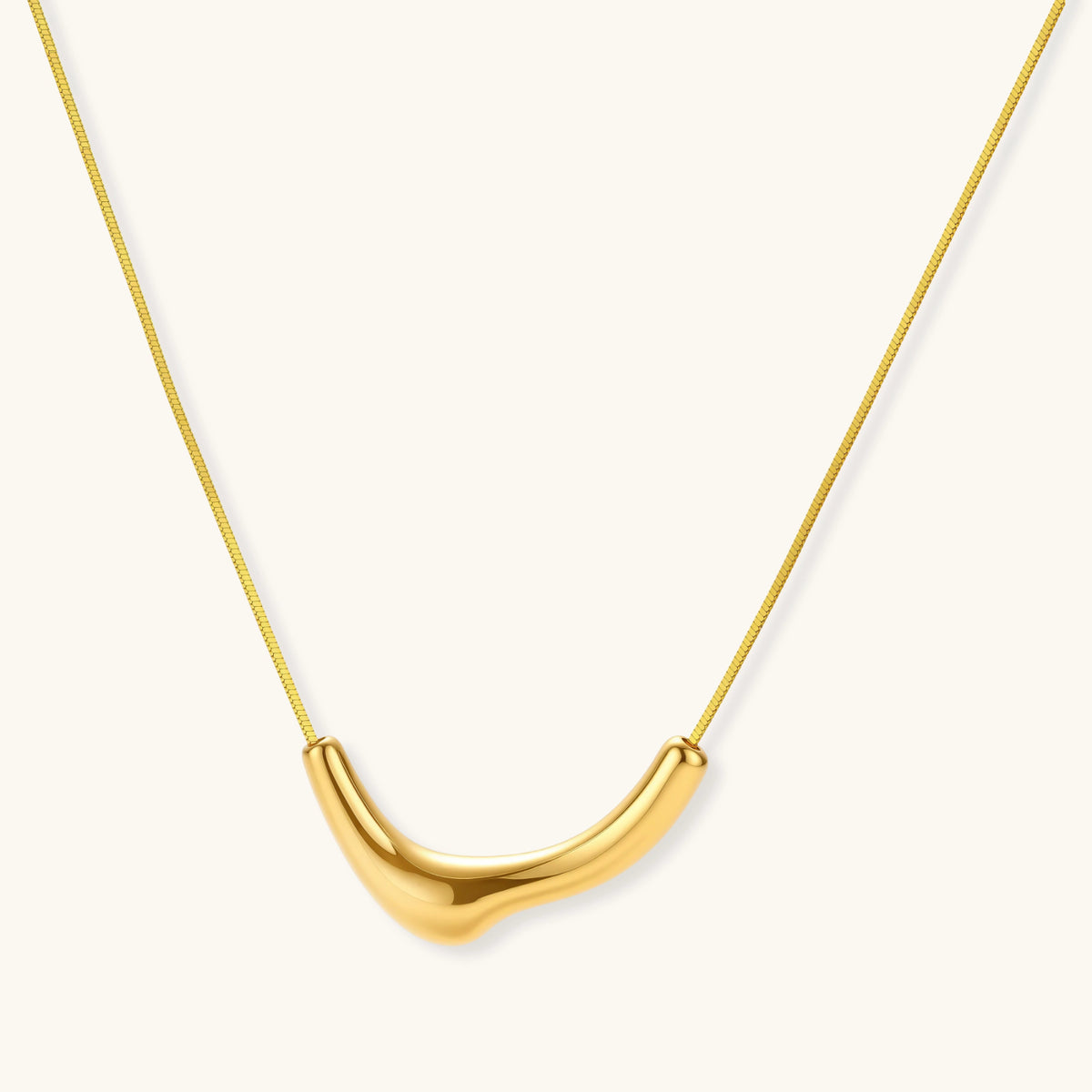 Curve Statement Necklace by AlbaLuxe AlbaLuxe
