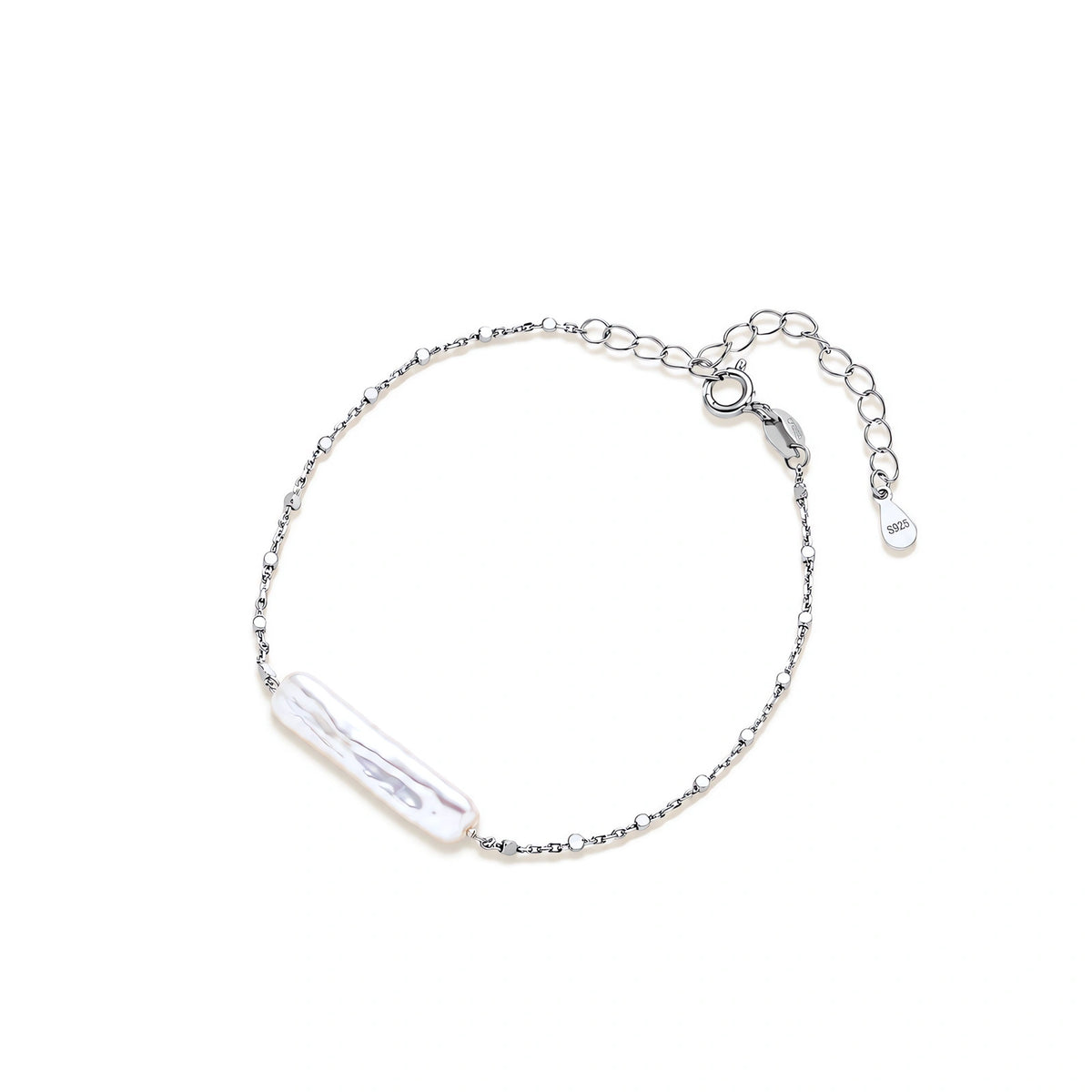 Baroque Pearl Chain Bracelet by AlbaLuxe AlbaLuxe