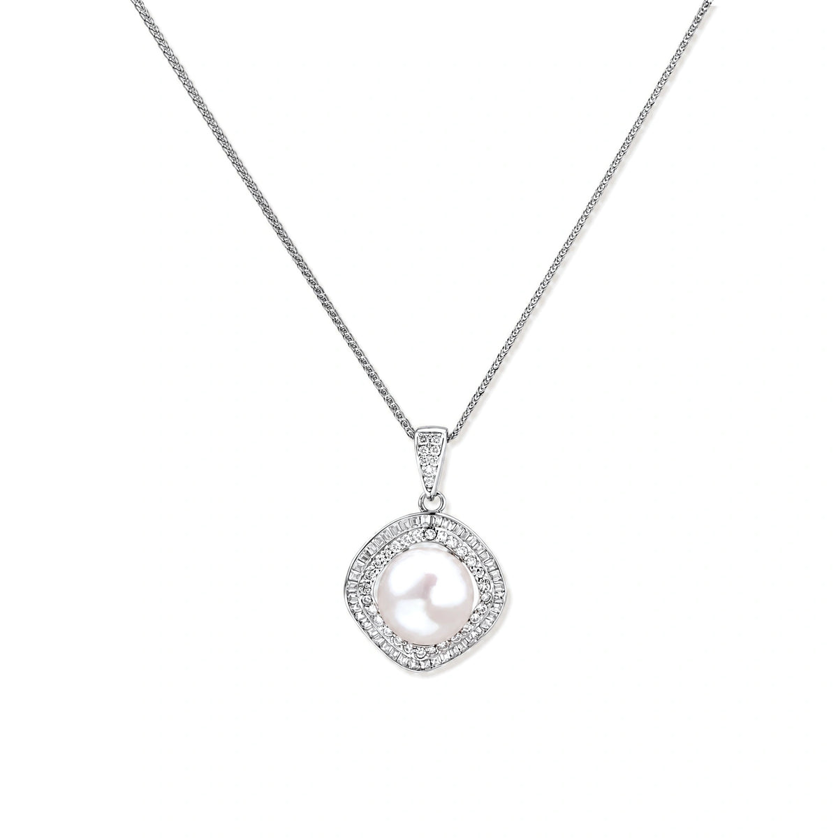 Halo Pearl Statement Necklace by AlbaLuxe AlbaLuxe