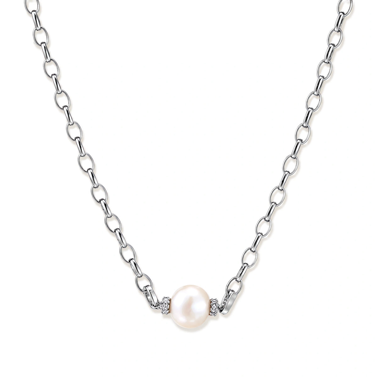 Luna Pearl Chain Necklace by AlbaLuxe AlbaLuxe