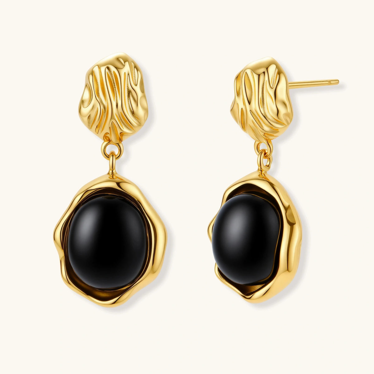 Ripple Drop Agate Earrings AlbaLuxe