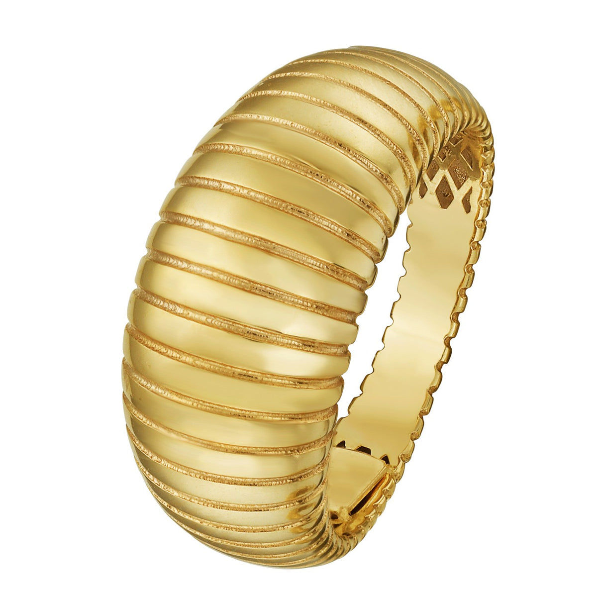 14K Yellow Gold Graduated Tubogas Ring (9.60 mm) RCJ