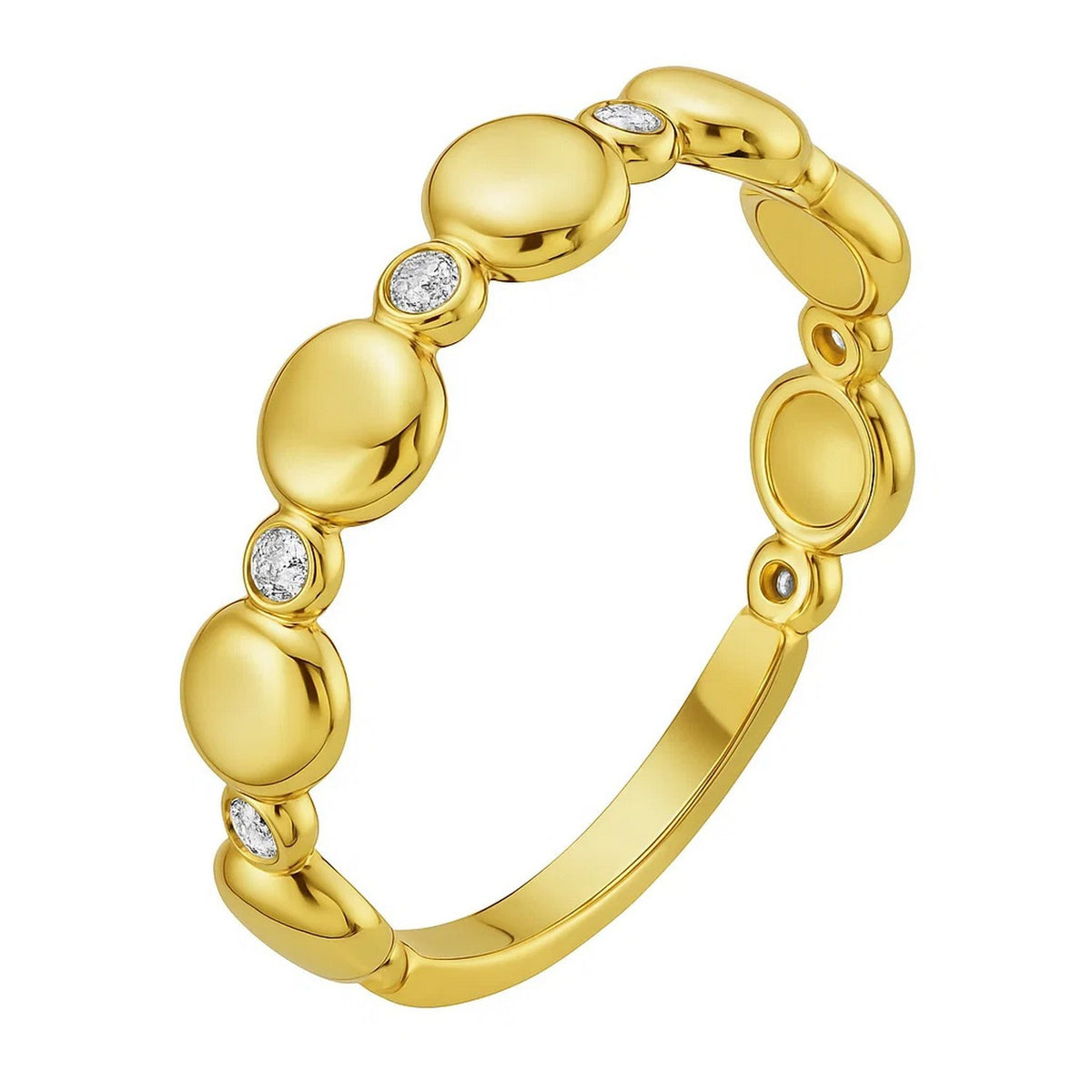 14K Yellow Gold Textured Rope Ring (4.00 mm) RCJ