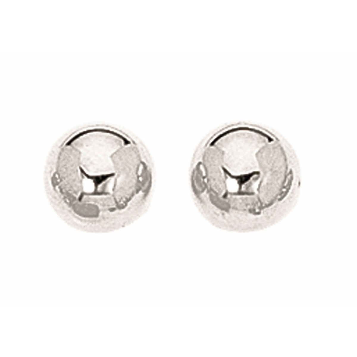 Sterling Silver Ball Stud Earrings (8.00 mm) RCJ