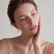 Gilded Dewdrop Earrings by AlbaLuxe AlbaLuxe