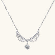 Angel Wing Moissanite Necklace by AlbaLuxe AlbaLuxe