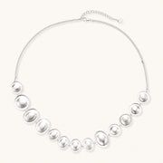 Lunar Silver Arc Necklace by AlbaLuxe AlbaLuxe