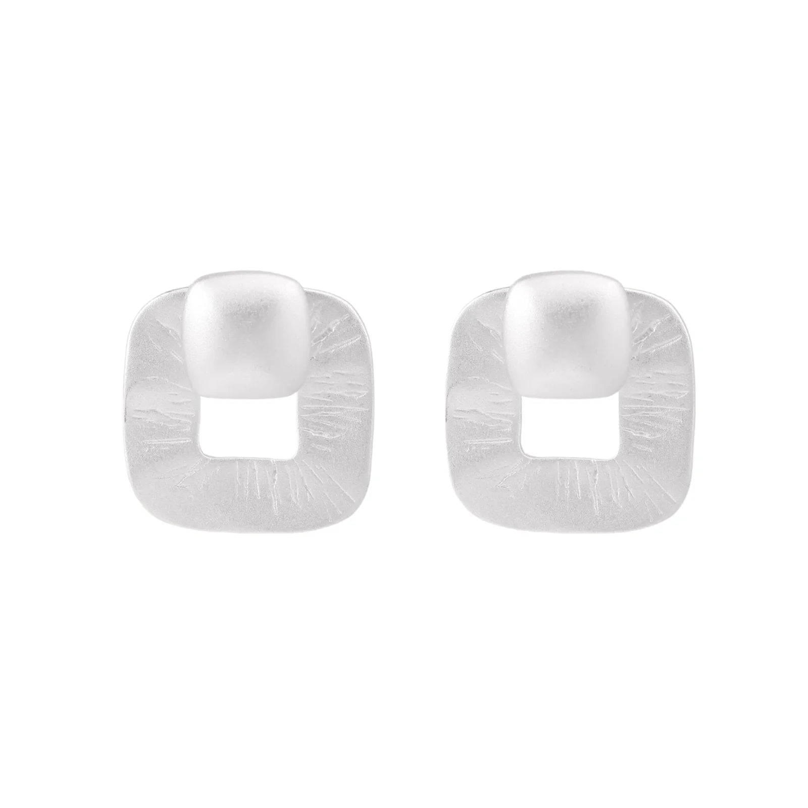 Textured Square Studs by AlbaLuxe AlbaLuxe