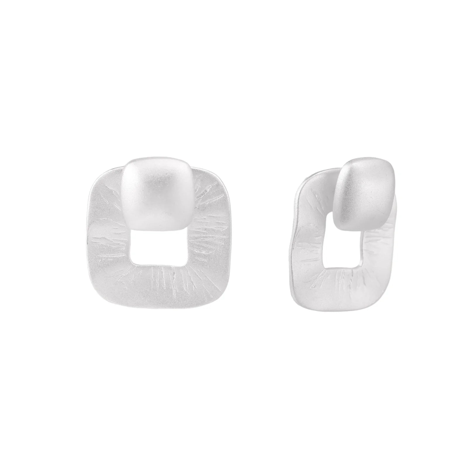 Textured Square Studs by AlbaLuxe AlbaLuxe