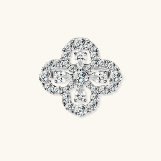 Lucky Clover Moissanite Ring by AlbaLuxe AlbaLuxe