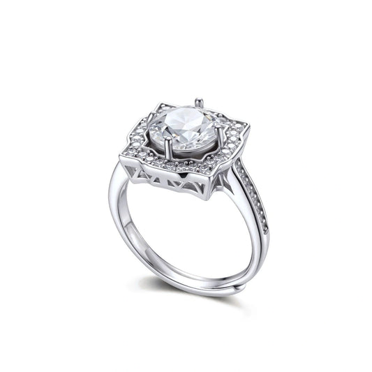 Vintage Crown Moissanite Ring by AlbaLuxe AlbaLuxe