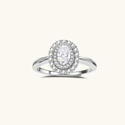 Double Halo Promise Moissanite Ring by AlbaLuxe AlbaLuxe