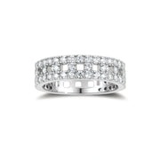 Stellar Row Moissanite Ring by AlbaLuxe AlbaLuxe