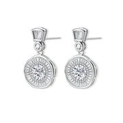 Celestial Moissanite Drop Earrings by AlbaLuxe AlbaLuxe