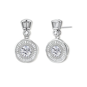 Celestial Moissanite Drop Earrings by AlbaLuxe AlbaLuxe