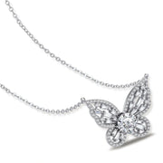 Radiant Butterfly Moissanite Necklace by AlbaLuxe AlbaLuxe