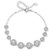 Hearts Moissanite Bracelet by AlbaLuxe AlbaLuxe