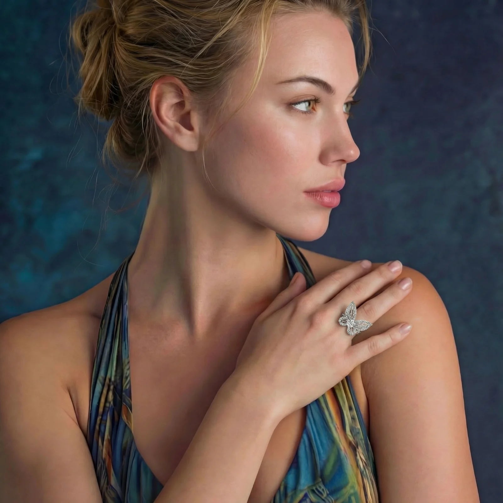 Metamorphosis Butterfly Moissanite Ring by AlbaLuxe AlbaLuxe