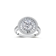 Celestial Halo Moissanite Ring by AlbaLuxe AlbaLuxe
