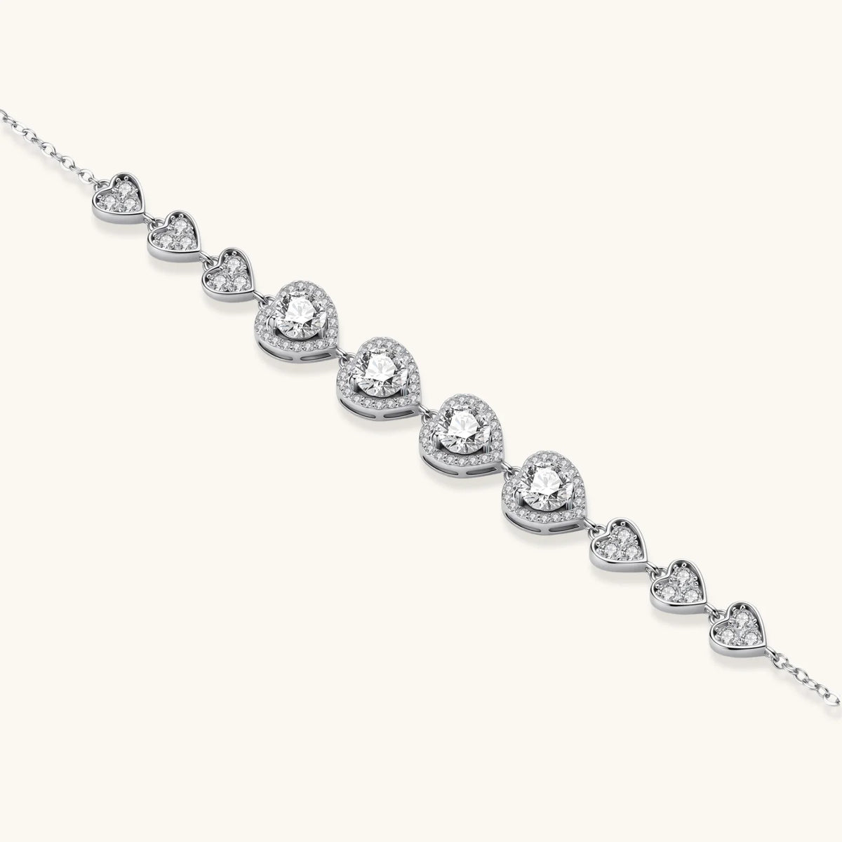 Heart Symphony Moissanite Set by AlbaLuxe AlbaLuxe