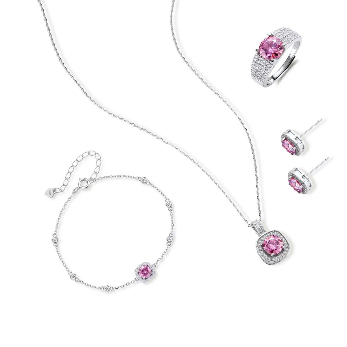 Blush Dreams Moissanite Set by AlbaLuxe AlbaLuxe