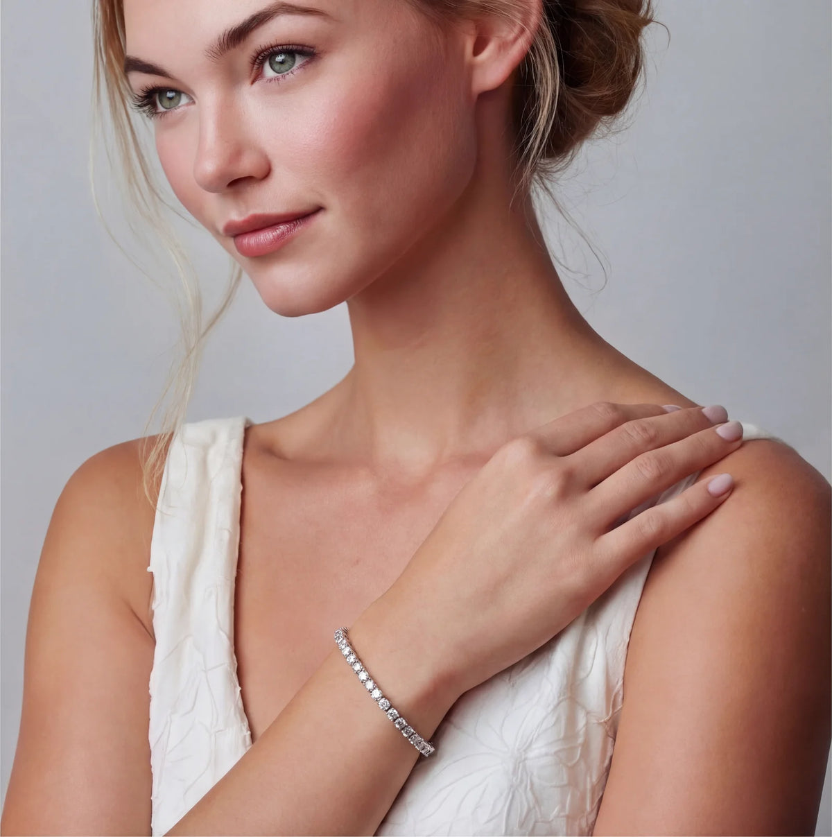 Eternal Sparkle Tennis Moissanite Bracelet by AlbaLuxe AlbaLuxe