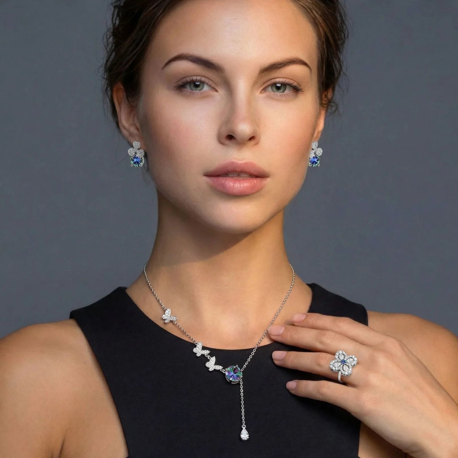 Lucky Clover Moissanite Set by AlbaLuxe AlbaLuxe
