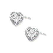 Heart Spark Moissanite Studs by AlbaLuxe AlbaLuxe