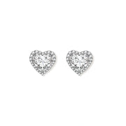 Heart Spark Moissanite Studs by AlbaLuxe AlbaLuxe
