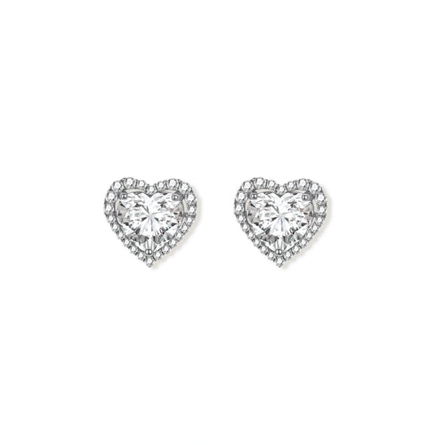 Heart Spark Moissanite Studs by AlbaLuxe AlbaLuxe