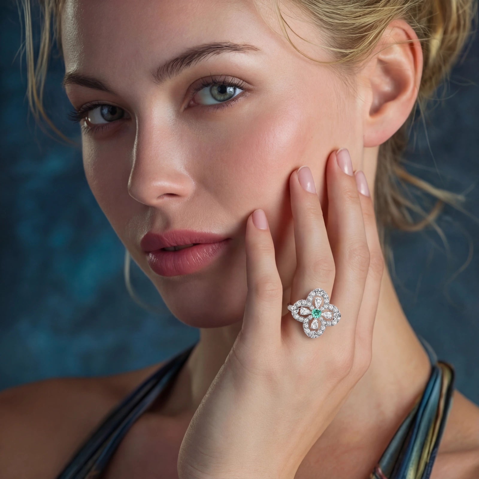 Lucky Charm Clover Ring by AlbaLuxe AlbaLuxe