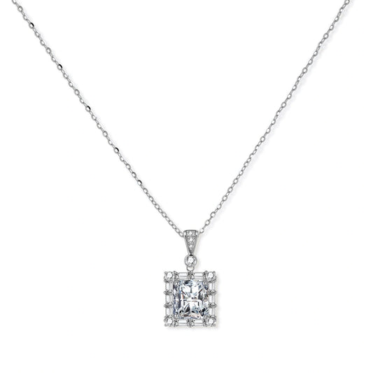 Sterling Silver Geometric Luxe Pendant by AlbaLuxe AlbaLuxe
