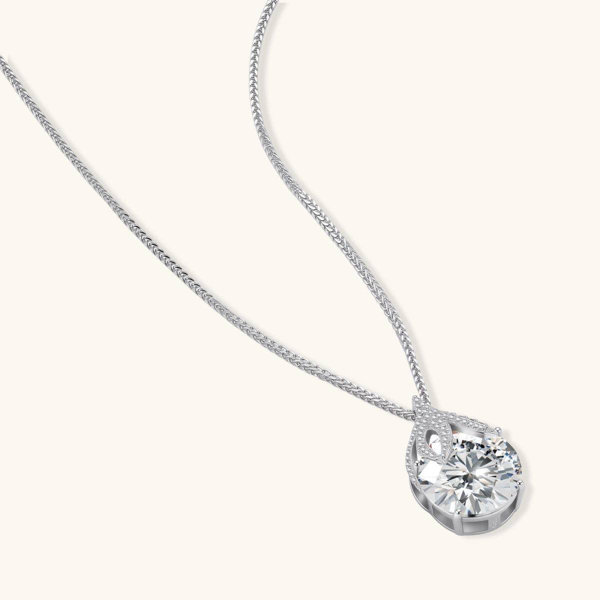 Ultra-macro craftsmanship detail of diamond facet setting