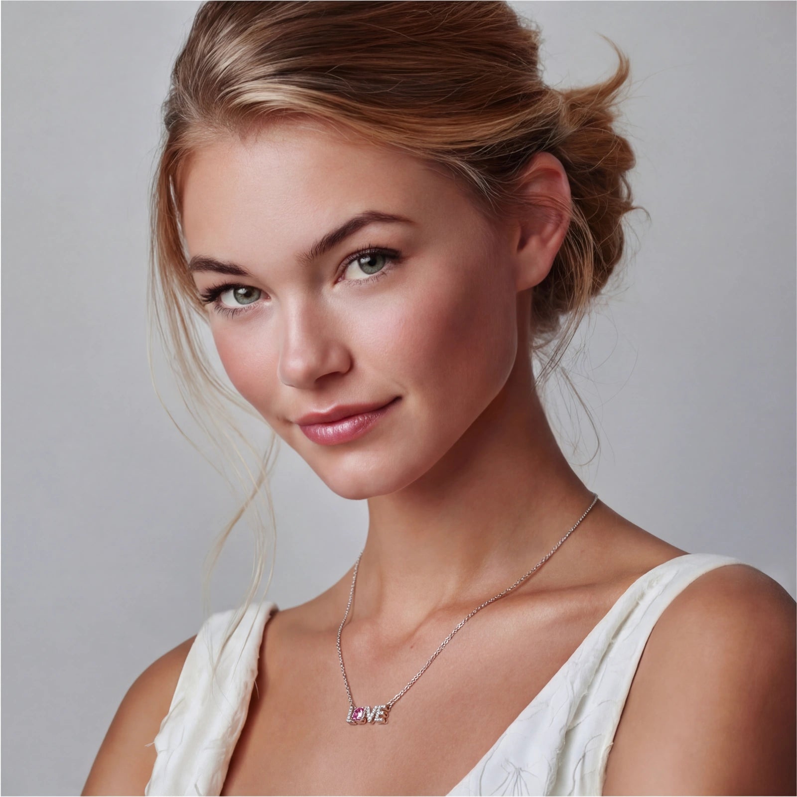 Love Statement Necklace by AlbaLuxe AlbaLuxe