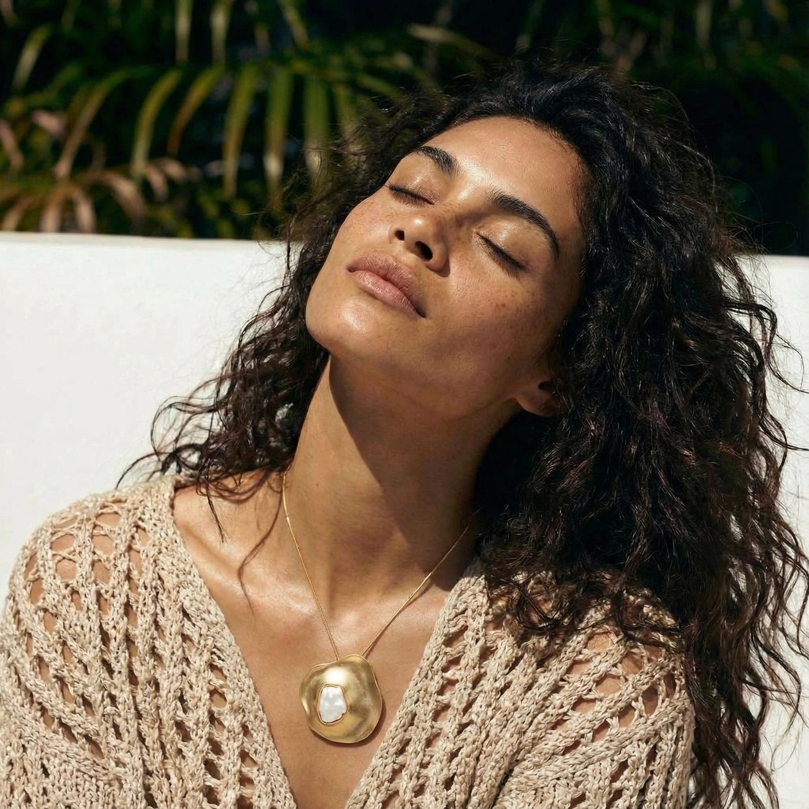 Sculptural Pearl Pendant by AlbaLuxe