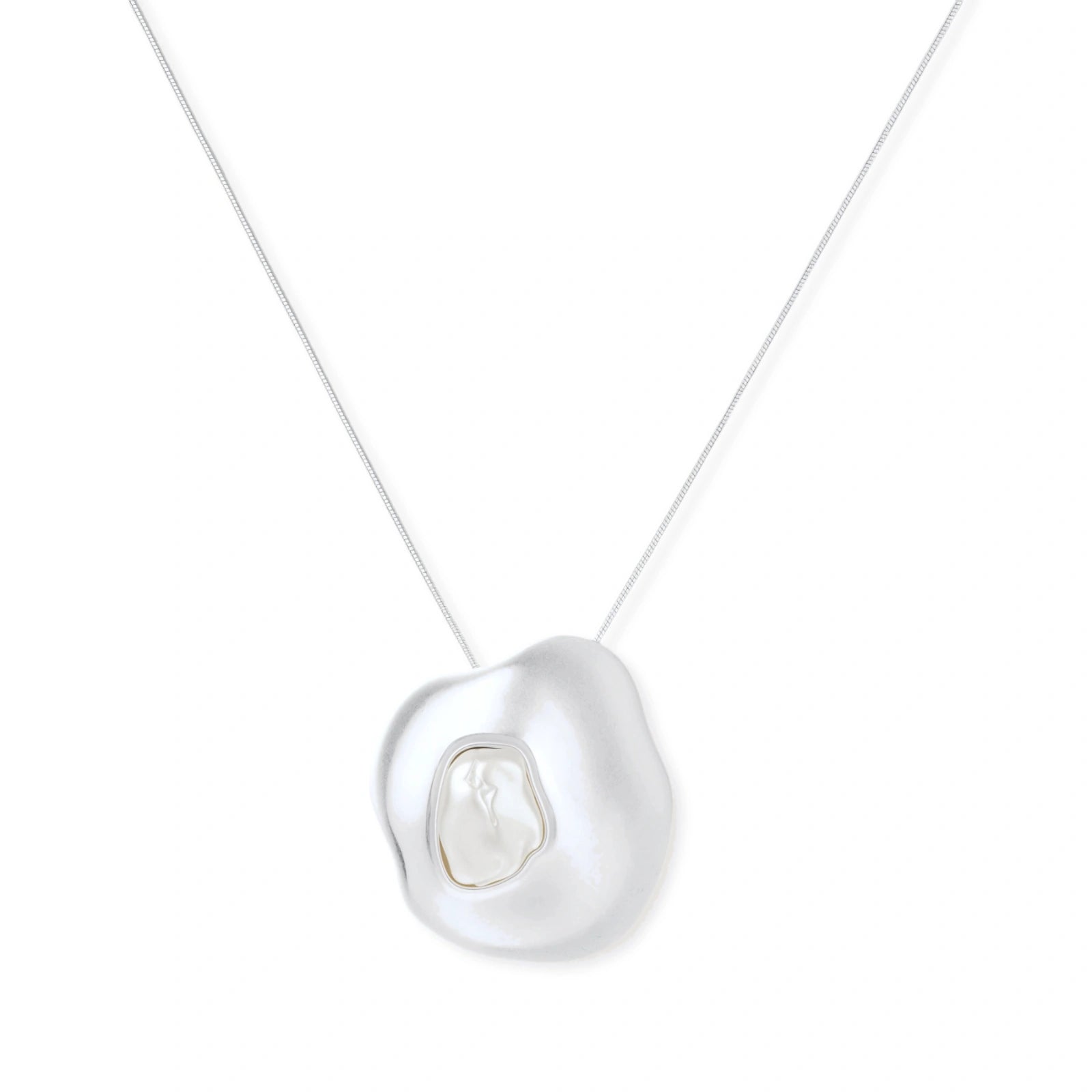 Sculptural Pearl Pendant by AlbaLuxe