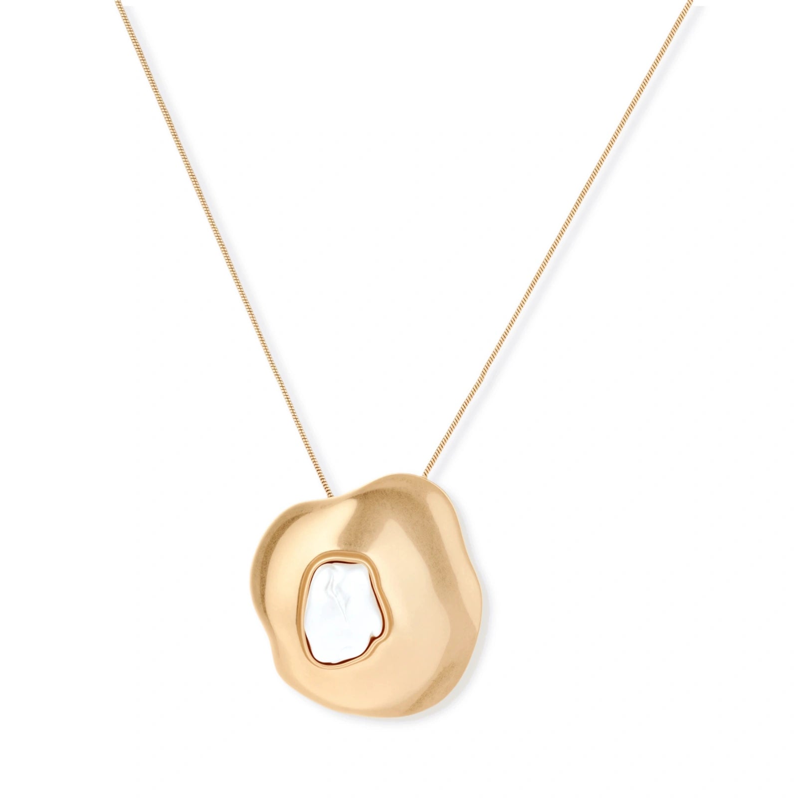 Sculptural Pearl Pendant by AlbaLuxe