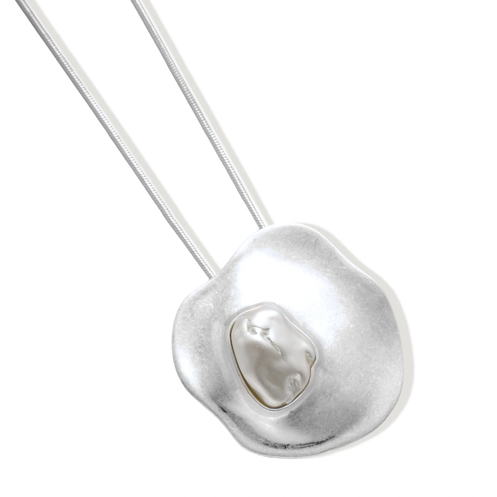 Sculptural Pearl Pendant by AlbaLuxe