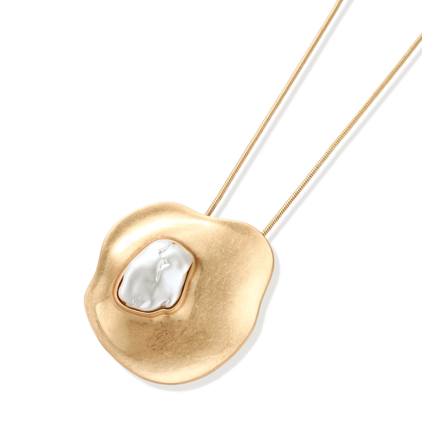 Sculptural Pearl Pendant by AlbaLuxe
