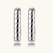 Textured Groove Hoops by AlbaLuxe AlbaLuxe