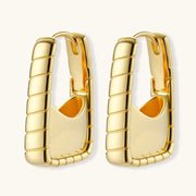 Bamboo Huggie Hoops by AlbaLuxe AlbaLuxe