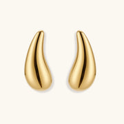 Golden Teardrop Studs by AlbaLuxe AlbaLuxe