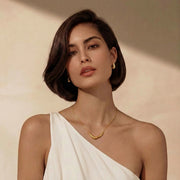 Golden Teardrop Studs by AlbaLuxe AlbaLuxe