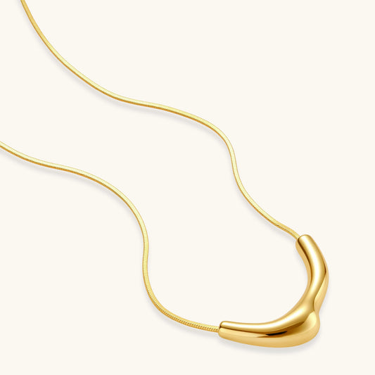 Curve Statement Necklace by AlbaLuxe AlbaLuxe