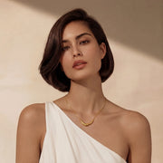 Curve Statement Necklace by AlbaLuxe AlbaLuxe