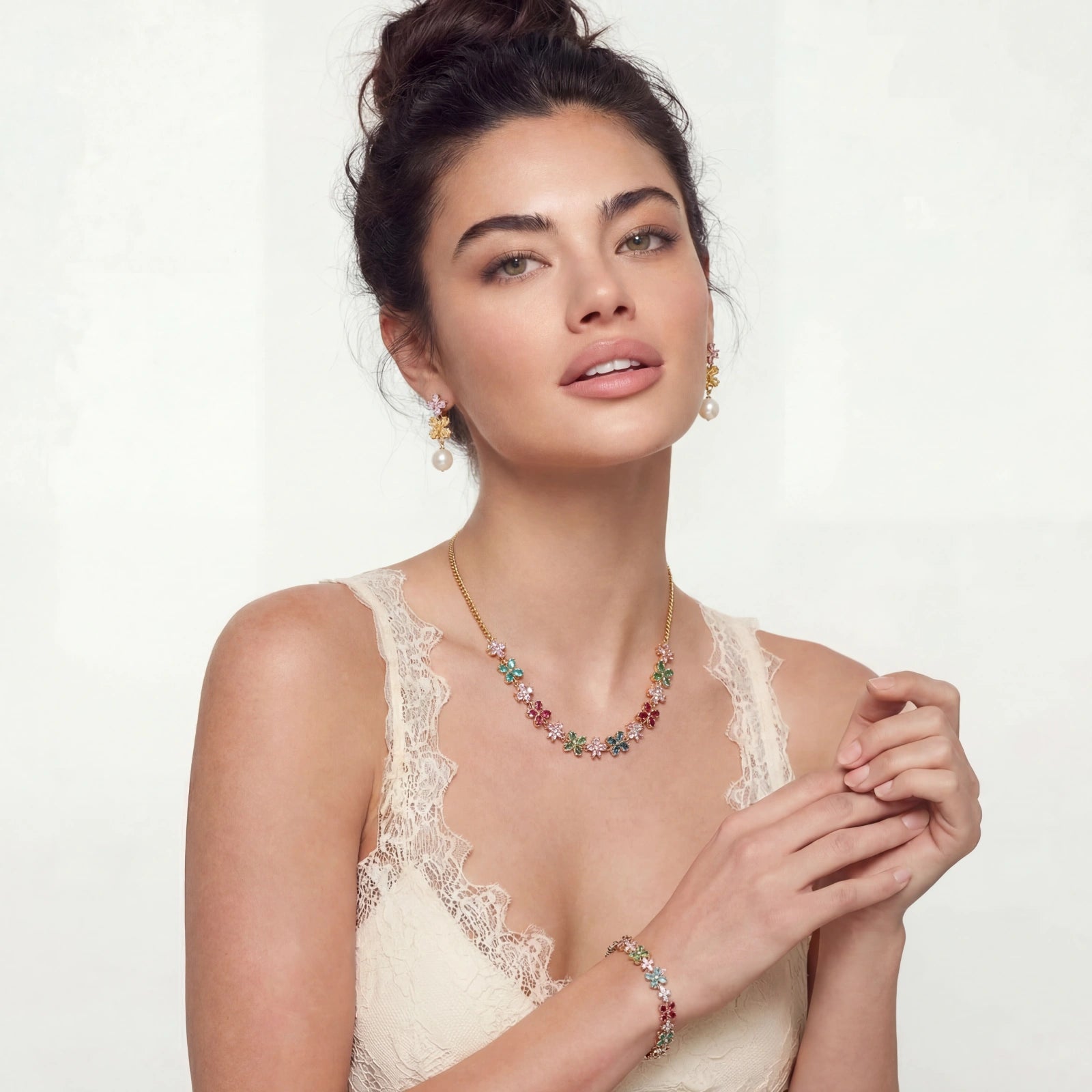 Garden Bloom Jewelry Set by AlbaLuxe