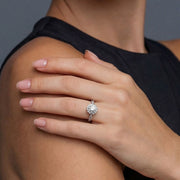 Stellar Halo Moissanite Ring by AlbaLuxe AlbaLuxe