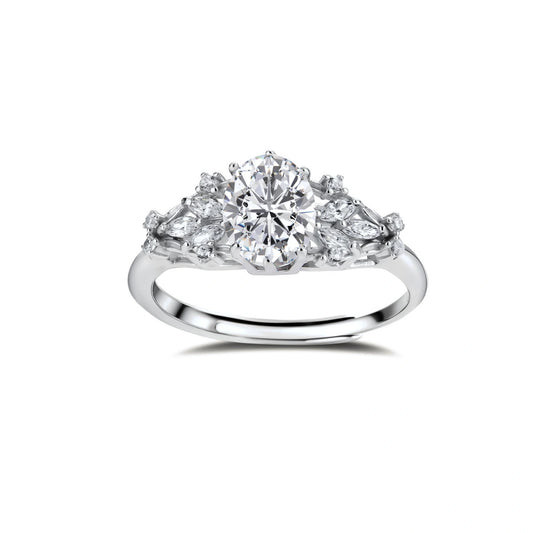 Sterling Silver Celestial Promise Ring by AlbaLuxe