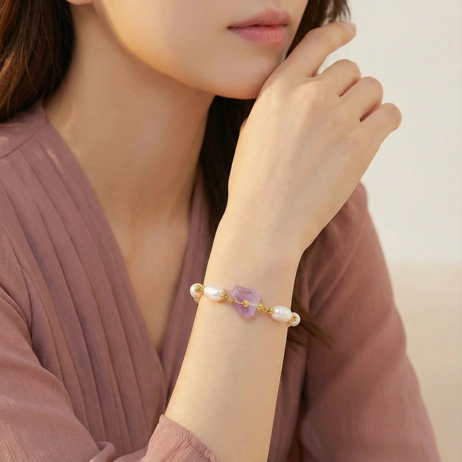 Amethyst Dreams Bracelet by AlbaLuxe
